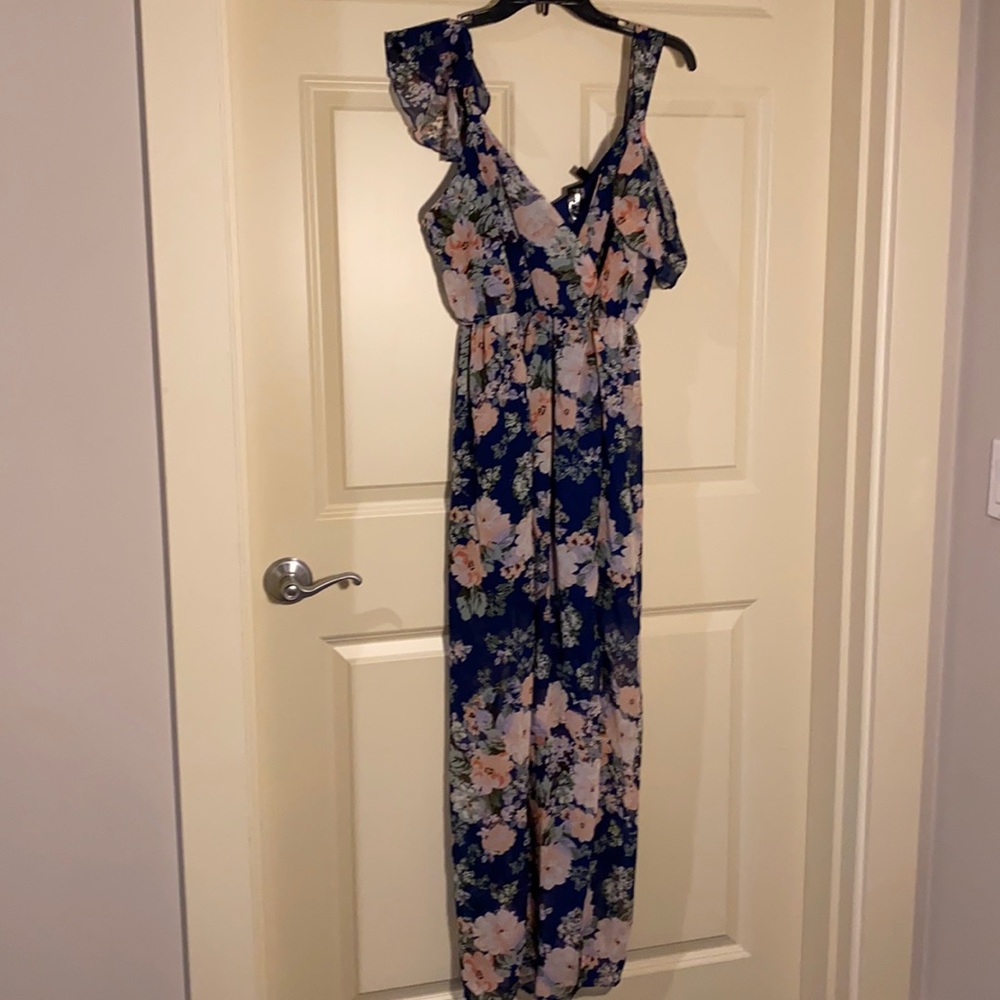 Trixxi Blue Floral Sundress